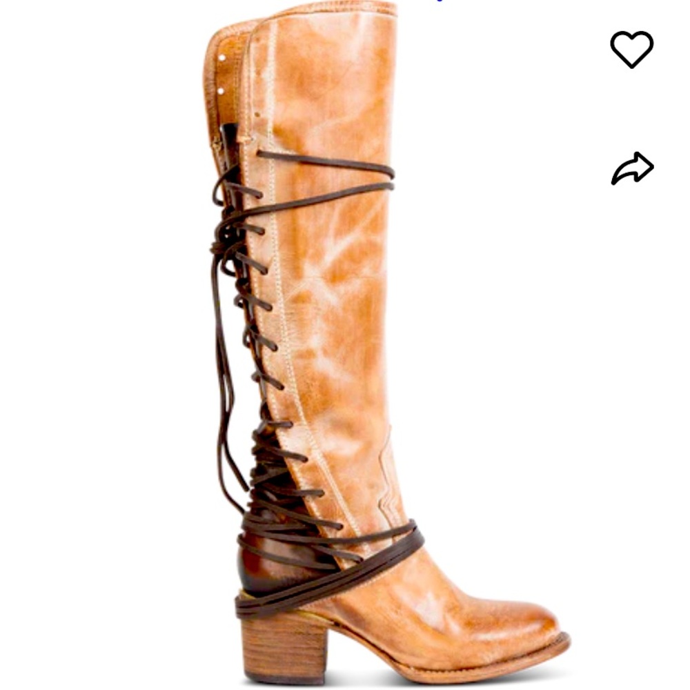 Freebird Lace-Up Tall Boots Size 8 Worn Once In Box